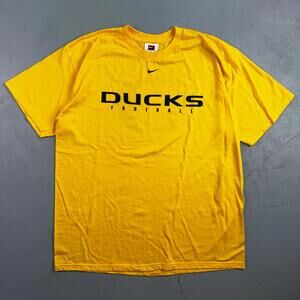 Nike Oregon Ducks Football VTG T Shirt Center Swoosh Big O Back Graphic College